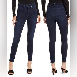 Good American Good Legs Skinny Jeans with Gold Buttons Details Size 0 or 25